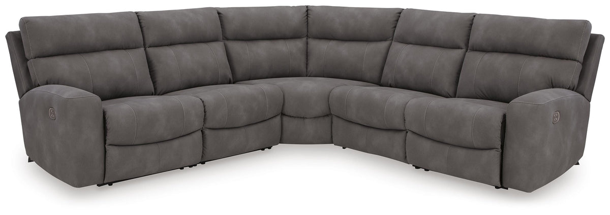 Next-Gen DuraPella Slate Modular Power Reclining Sectional