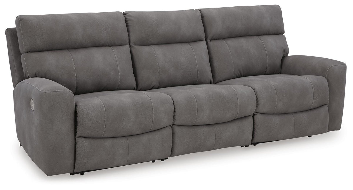 Next-Gen DuraPella Slate Modular Power Reclining Sectional