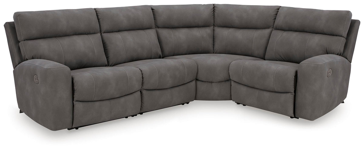 Next-Gen DuraPella Slate Modular Power Reclining Sectional