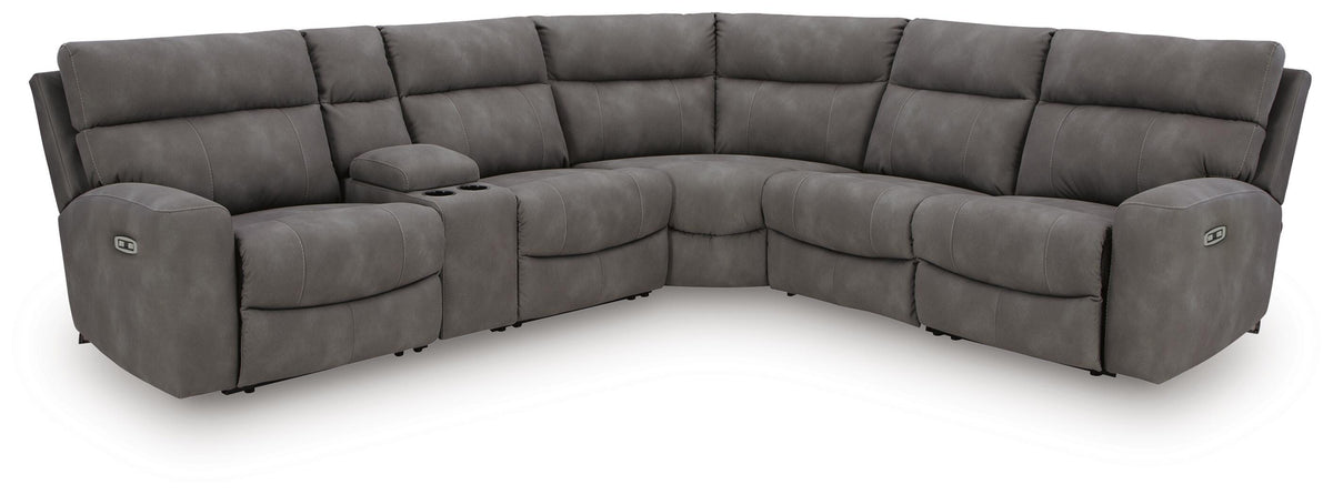 Next-Gen DuraPella Slate Modular Power Reclining Sectional
