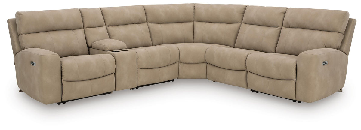 Next-Gen DuraPella Sand Modular Power Reclining Sectional