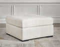Chessington Ivory Oversized Accent Ottoman