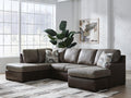 Castille Way Fossil 2-Piece Sectional - Right-Arm-Facing Sofa Chaise