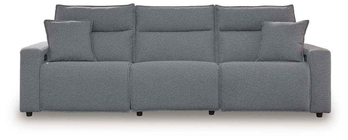 Modmax II Salt and Pepper Modular Power Reclining Sectional