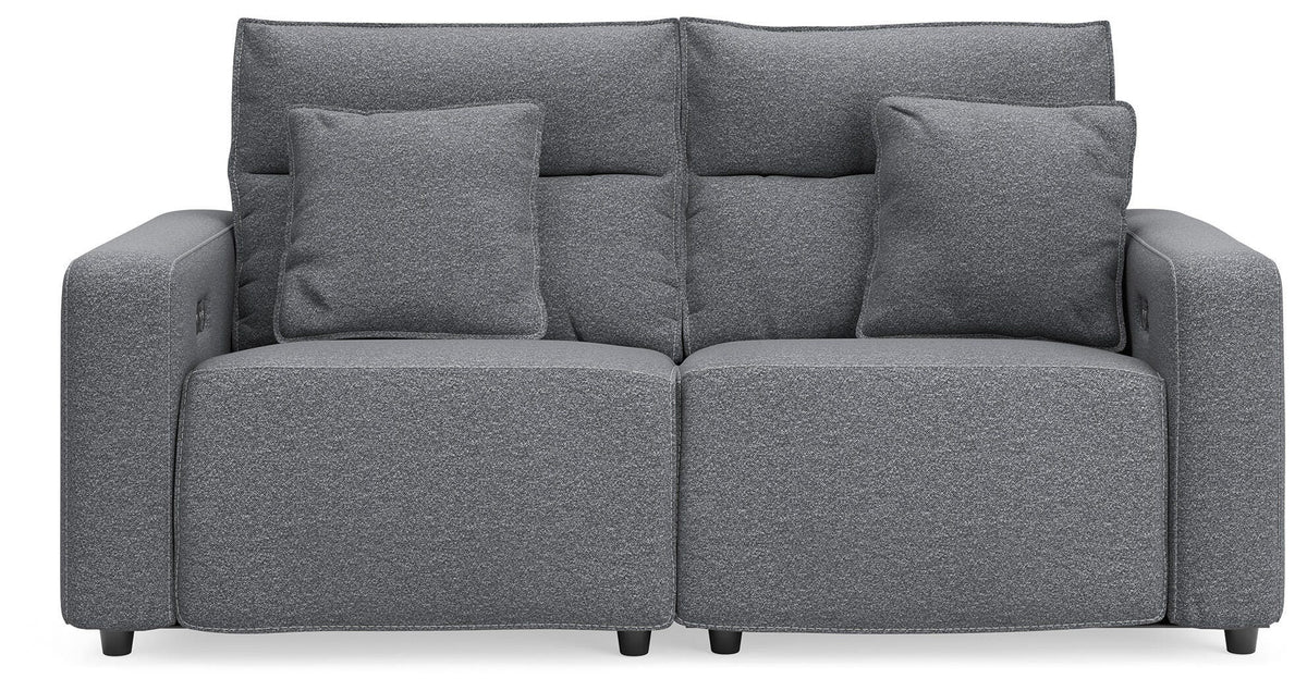 Modmax II Salt and Pepper Modular Power Reclining Sectional