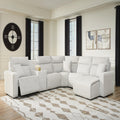 Modmax II Stone 6-Piece Power Reclining Sectional with Chaise and Console