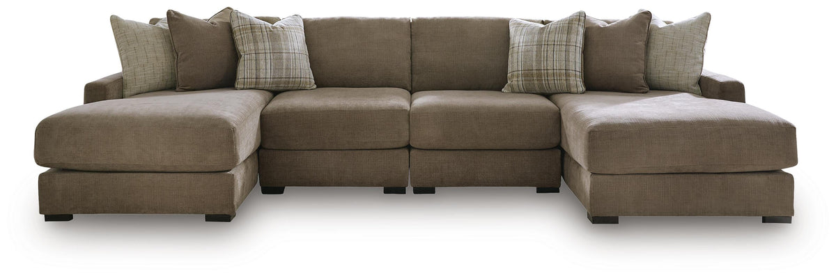 Camellia-Court Coffee Modular Sectional