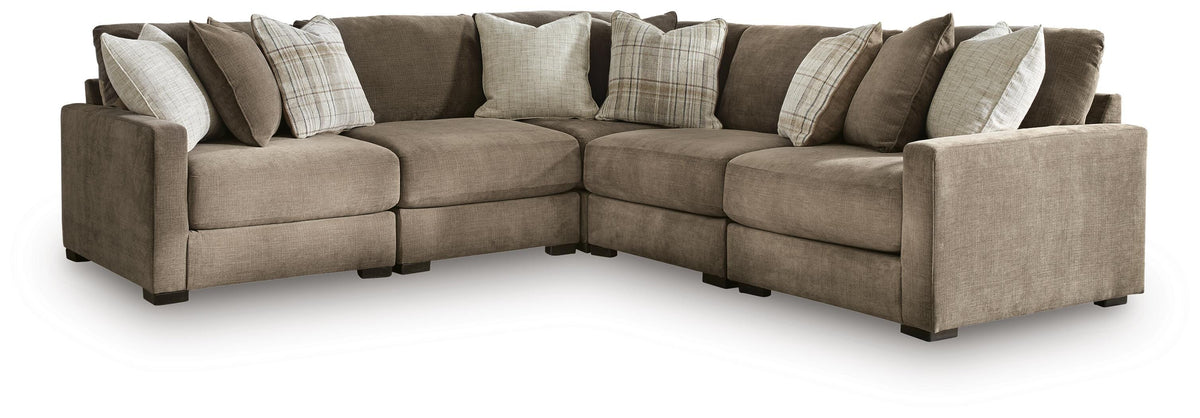 Camellia-Court Coffee Modular Sectional