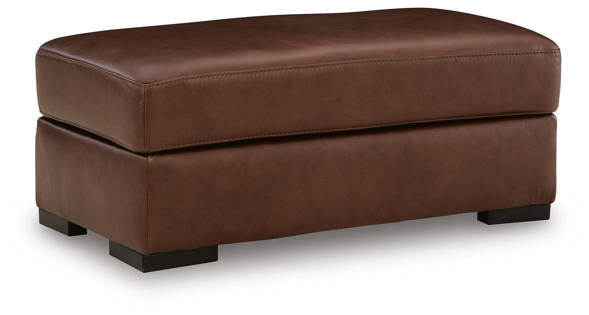 Brogliano Canyon Leather Ottoman