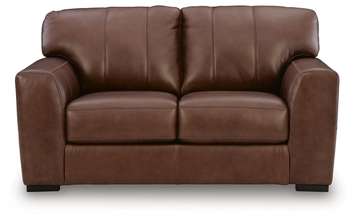 Brogliano Canyon Leather Loveseat