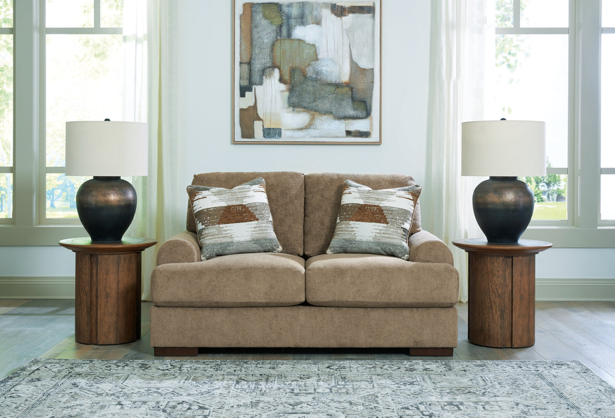Jayne Park Pecan Loveseat