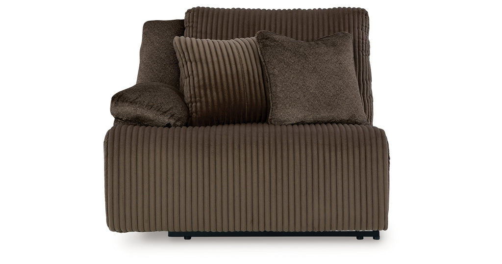 Top Tier Chocolate 3-Piece Reclining Sectional