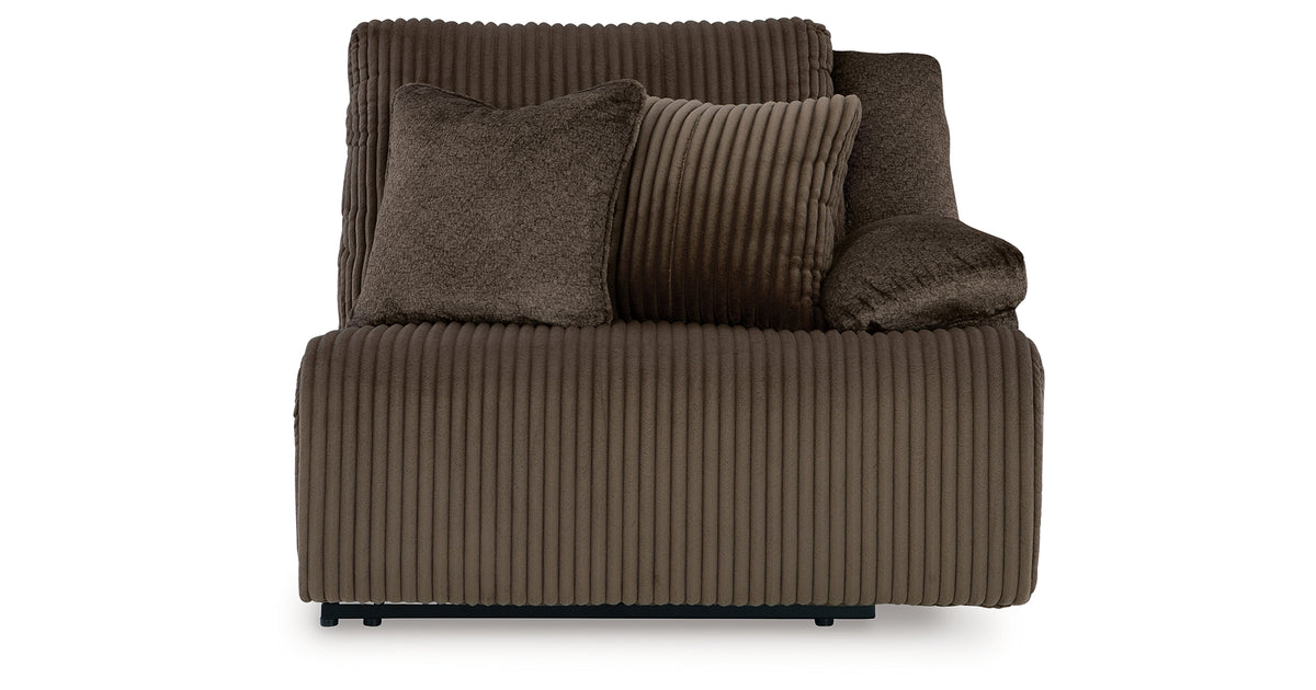 Top Tier Chocolate 3-Piece Reclining Sectional