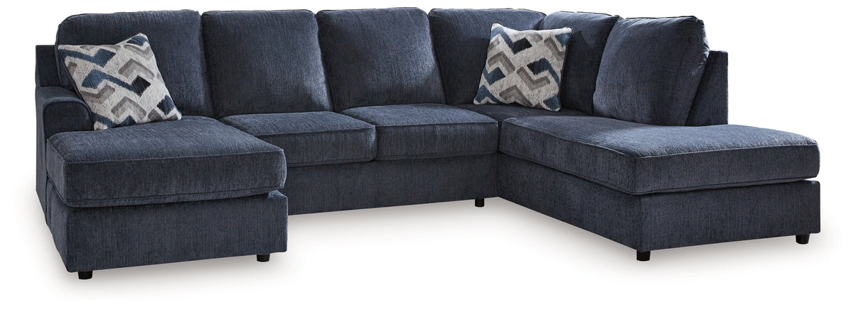 Albar Place Cobalt 2-Piece Sectional with Chaise