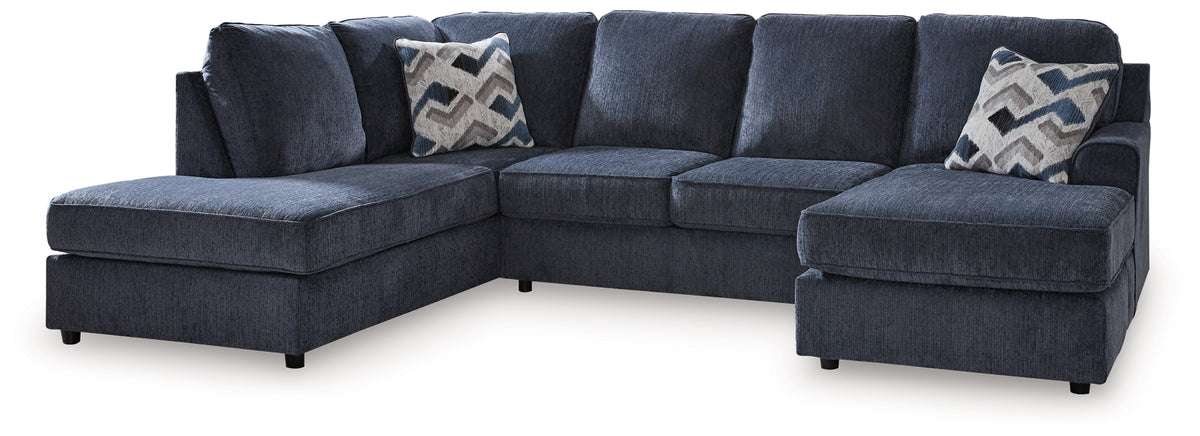 Albar Place Cobalt 2-Piece Sectional with Chaise