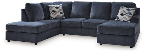 Albar Place Cobalt 2-Piece Sectional with Chaise