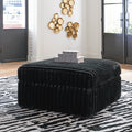 Midnight Madness Onyx Oversized Ottoman