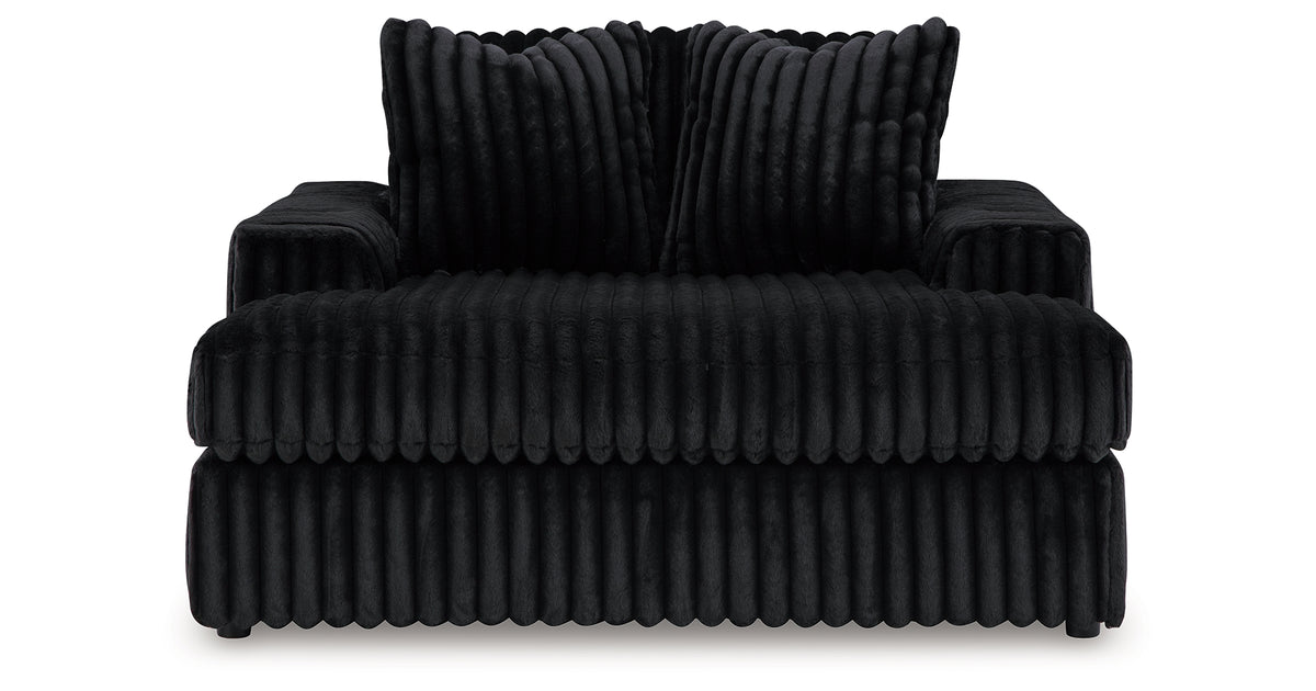 Midnight-Madness Onyx Oversized Chaise