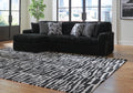 Midnight Madness Onyx 2-Piece Sectional - Left-Arm-Facing Corner Chaise