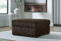 Midnight Madness Chocolate Oversized Ottoman