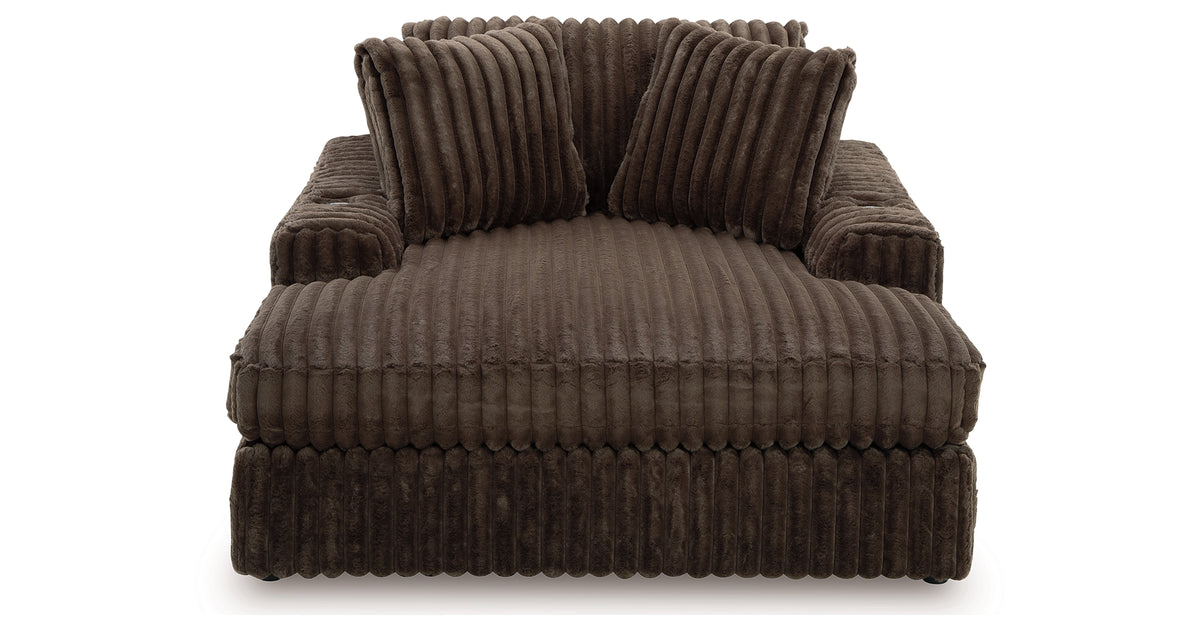 Midnight-Madness Chocolate Oversized Chaise