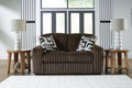 Midnight-Madness Chocolate Loveseat
