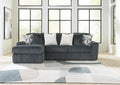 Midnight-Madness Gunmetal 2-Piece Sectional - Left-Arm-Facing Corner Chaise