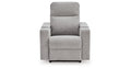 Pineland Pewter Glider Power Recliner with Audio System