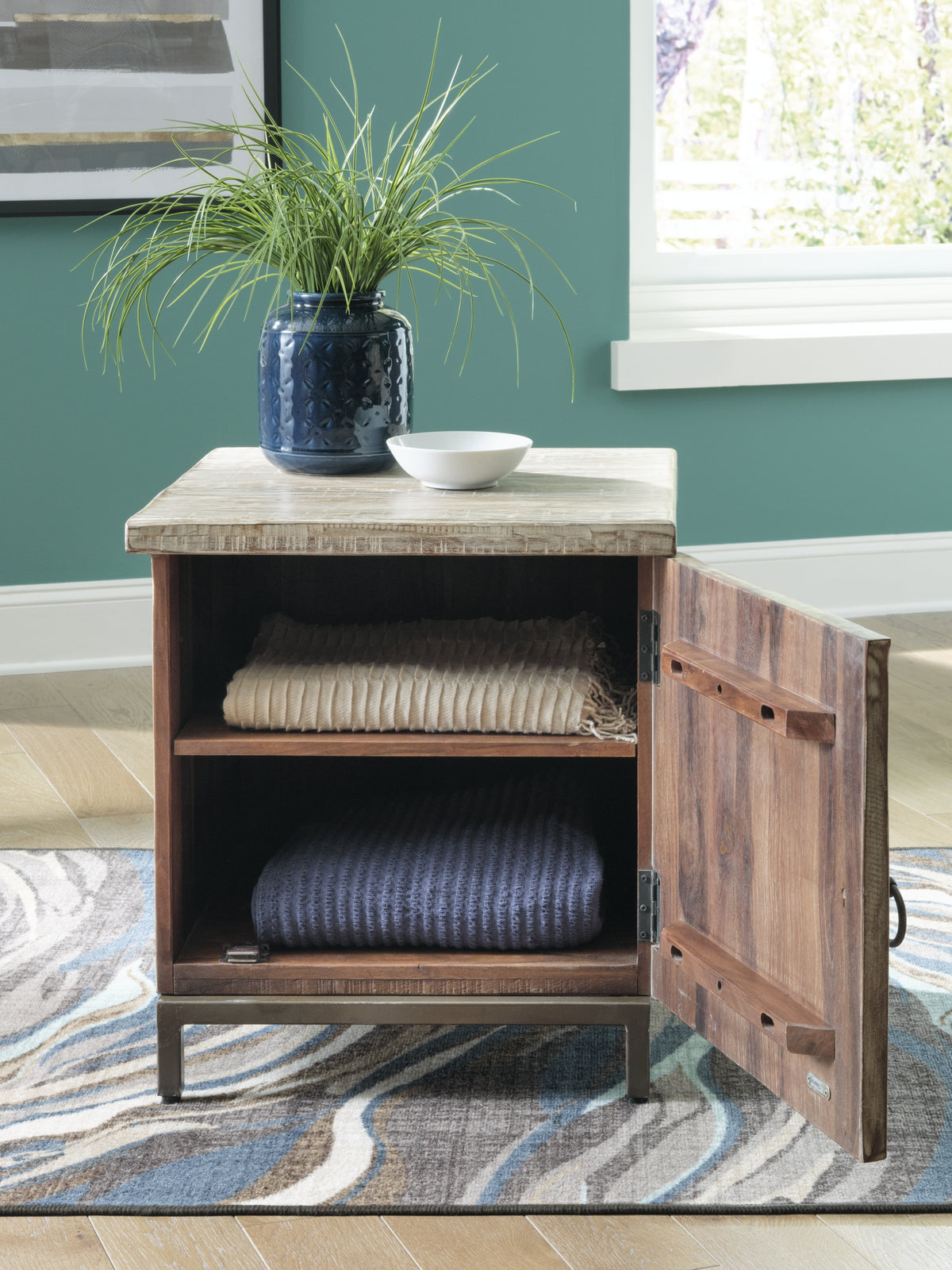 Laddford Whitewash Accent Cabinet