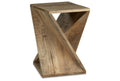 Zalemont Distressed Brown Accent Table