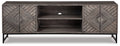 Treybrook Distressed Gray Accent Cabinet