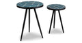 Clairbelle Teal Accent Table (Set of 2)