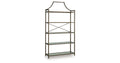 Bernonly Antique Bronze Finish Bookcase