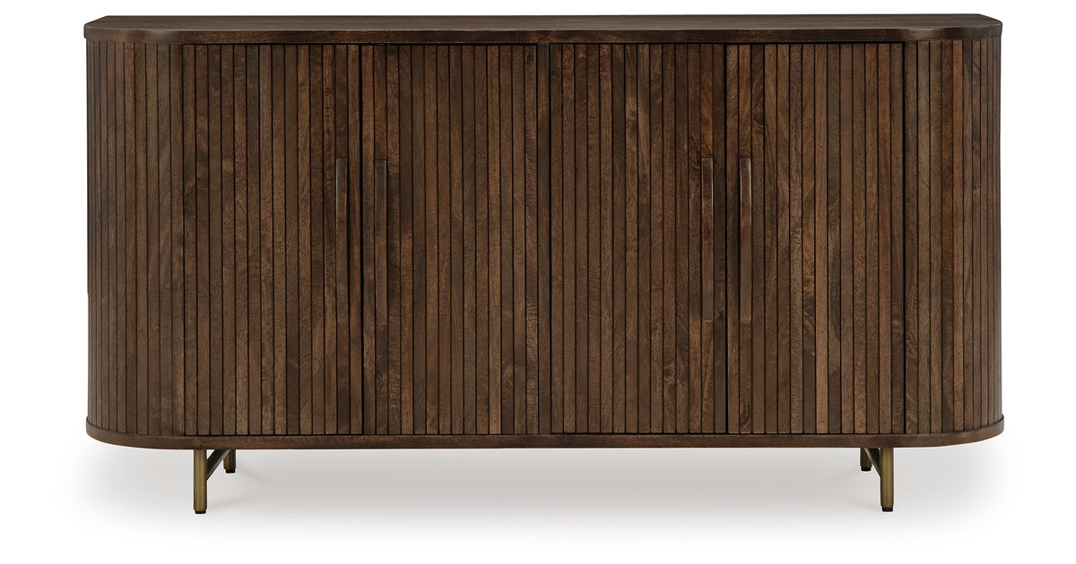 Amickly Dark Brown Accent Cabinet