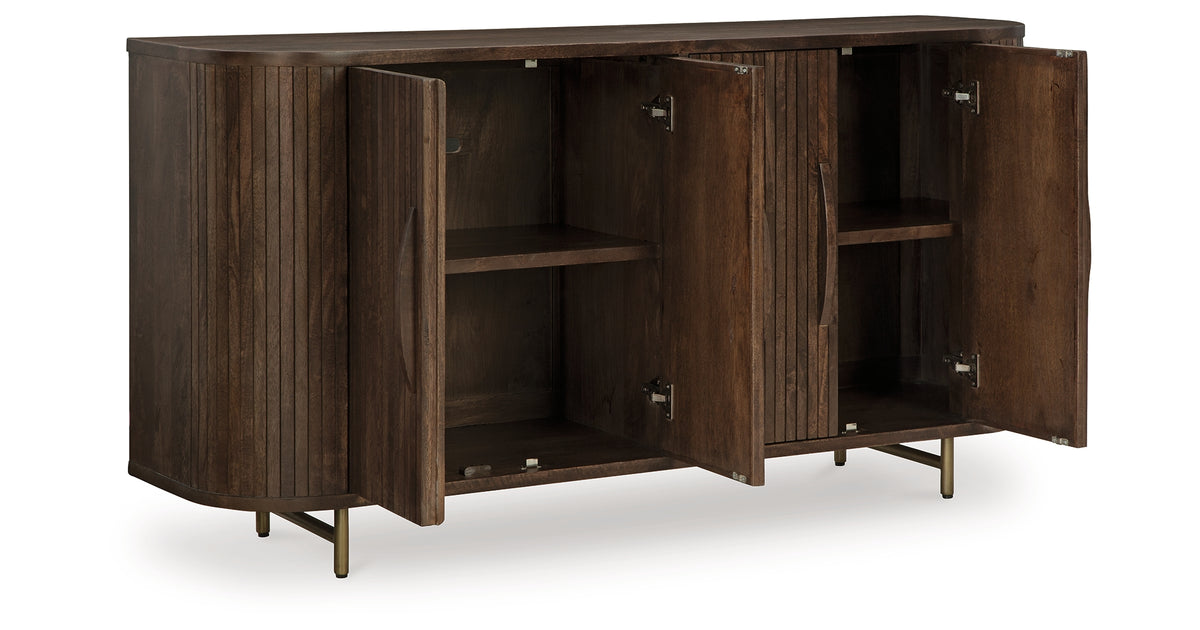 Amickly Dark Brown Accent Cabinet