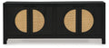 Cliffiings Black/Natural Accent Cabinet