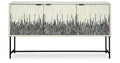 Freyton White/Gray Accent Cabinet