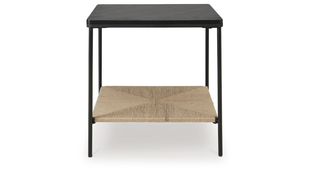 Minrich Black/Natural Accent Table