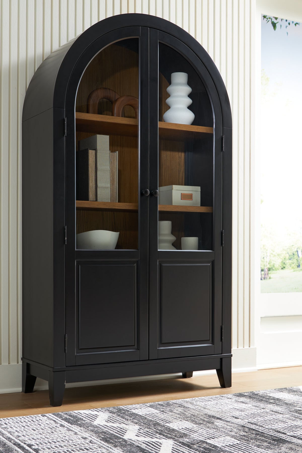 Dagandale Black/Natural Accent Cabinet