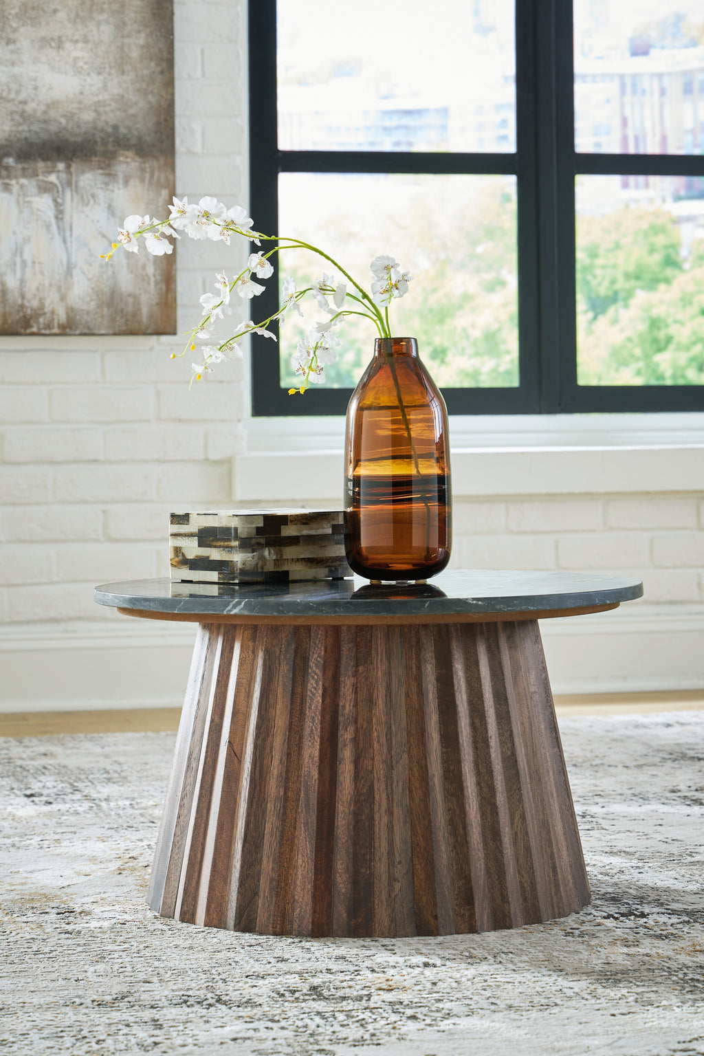 Ceilby Black/Brown Accent Cocktail Table