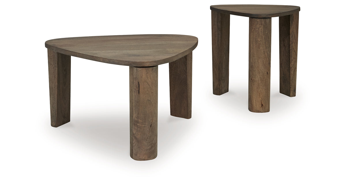 Reidport Grayish Brown Accent Cocktail Table Set of 2