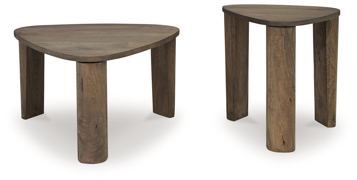 Reidport Grayish Brown Accent Cocktail Table Set of 2