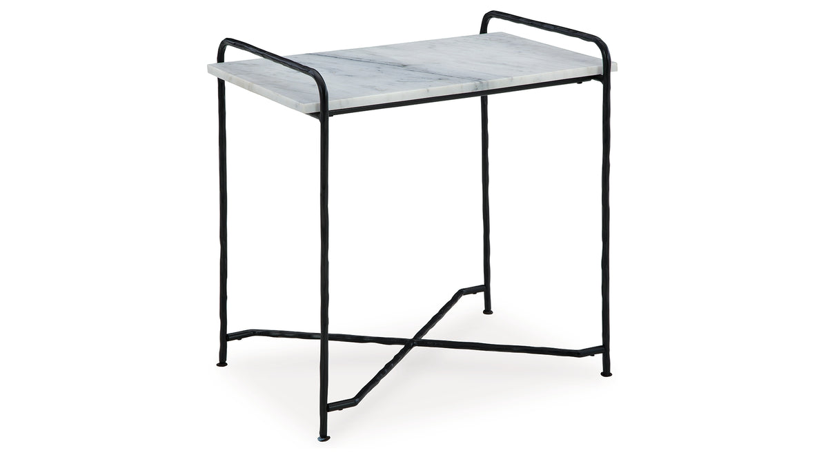 Ashber White/Black Accent Table
