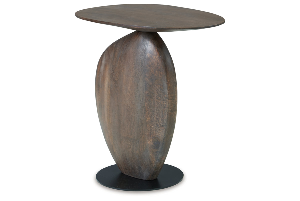 Cormmet Brown/Black Accent Table