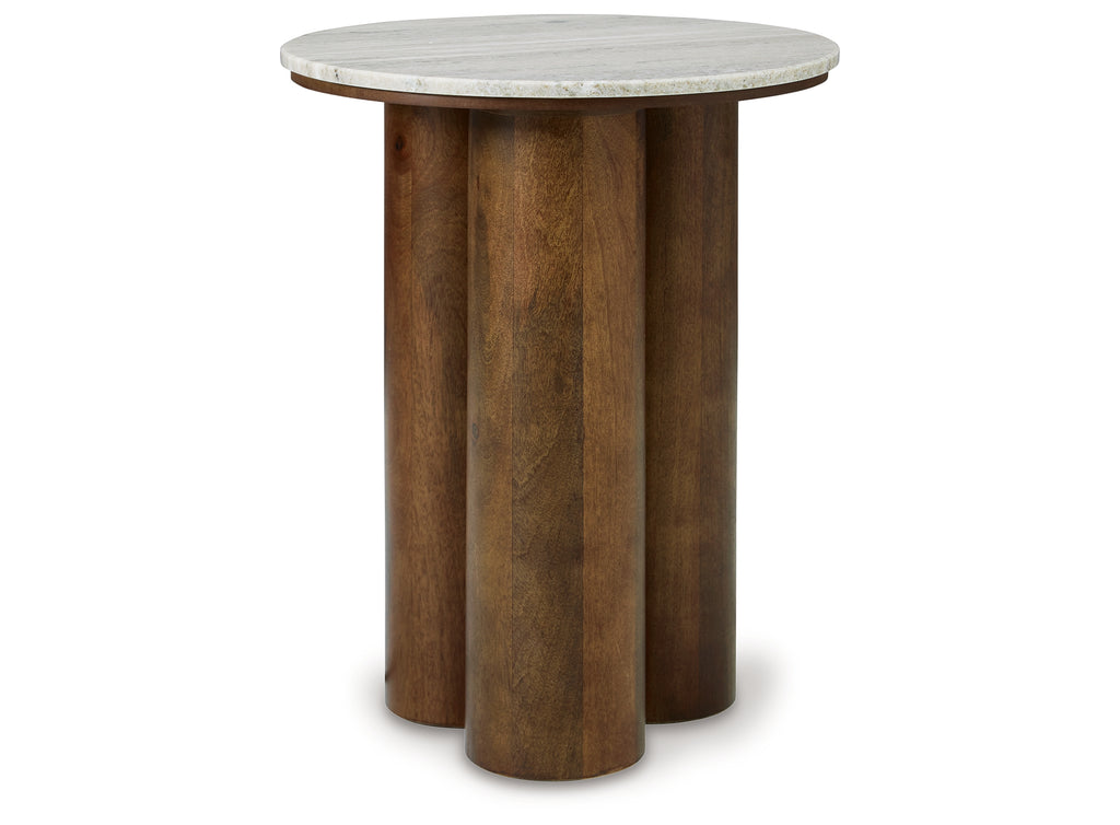 Henfield Beige/Brown Accent Table