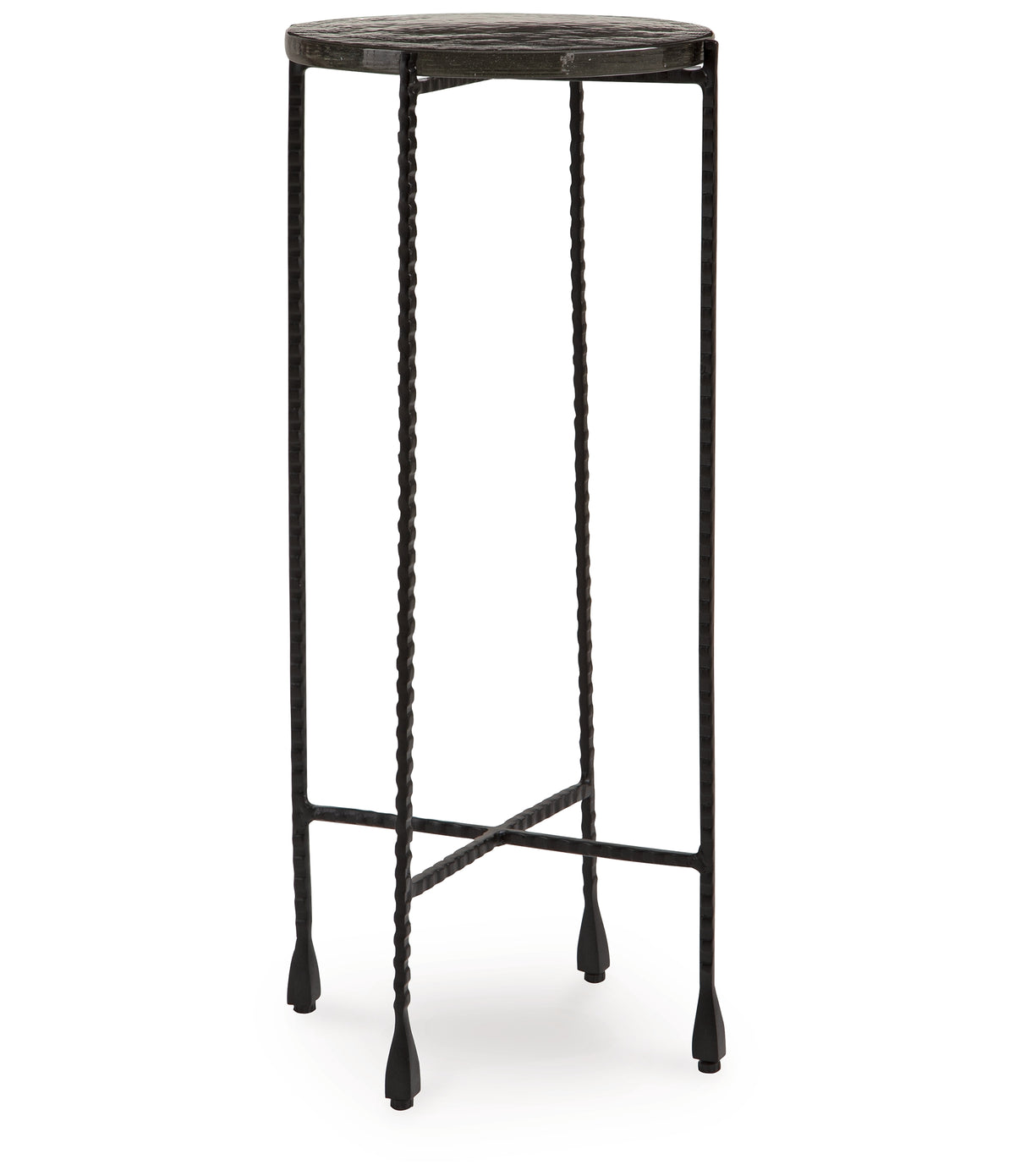Newgoren Clear/Black Accent Table