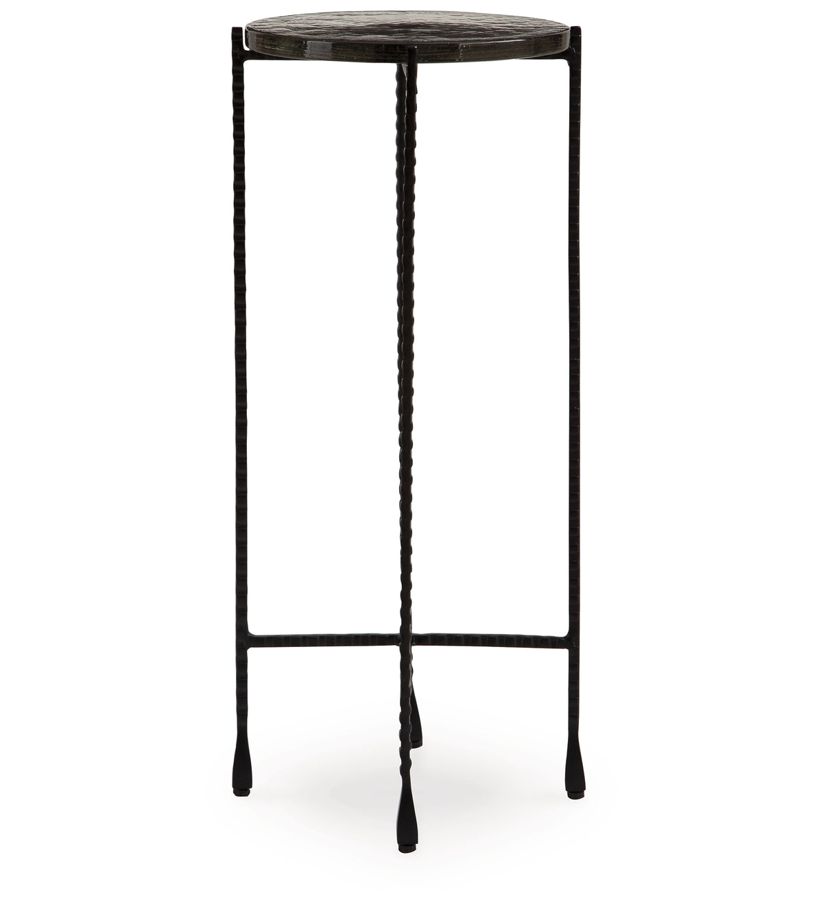 Newgoren Clear/Black Accent Table