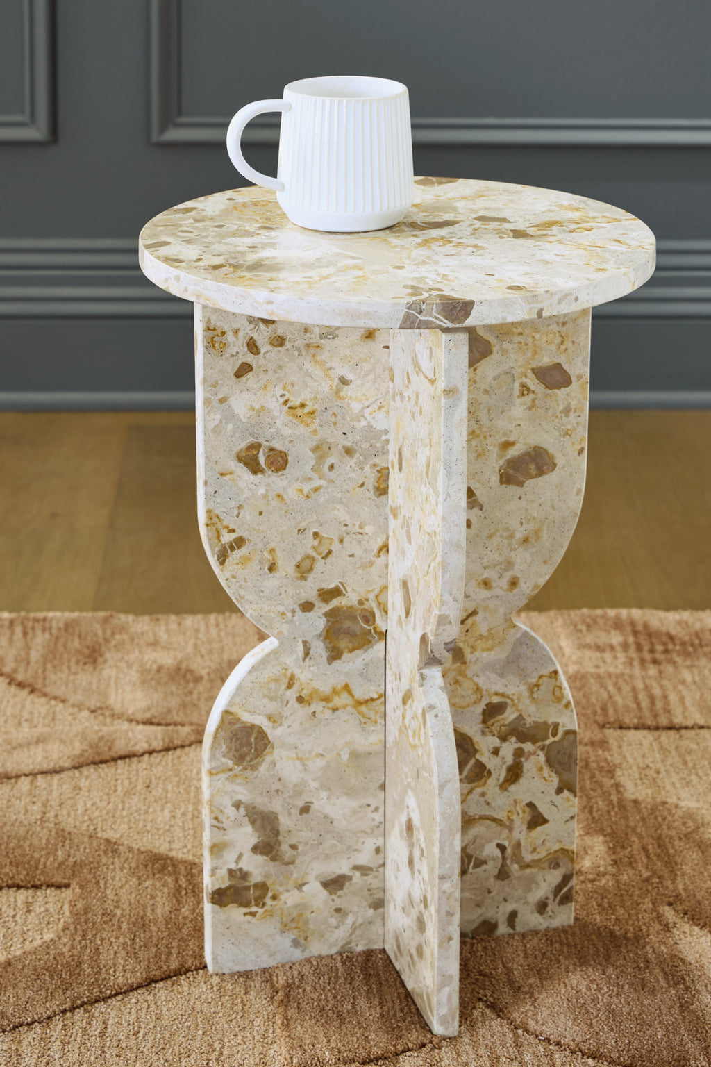 Treygan Beige Accent Table