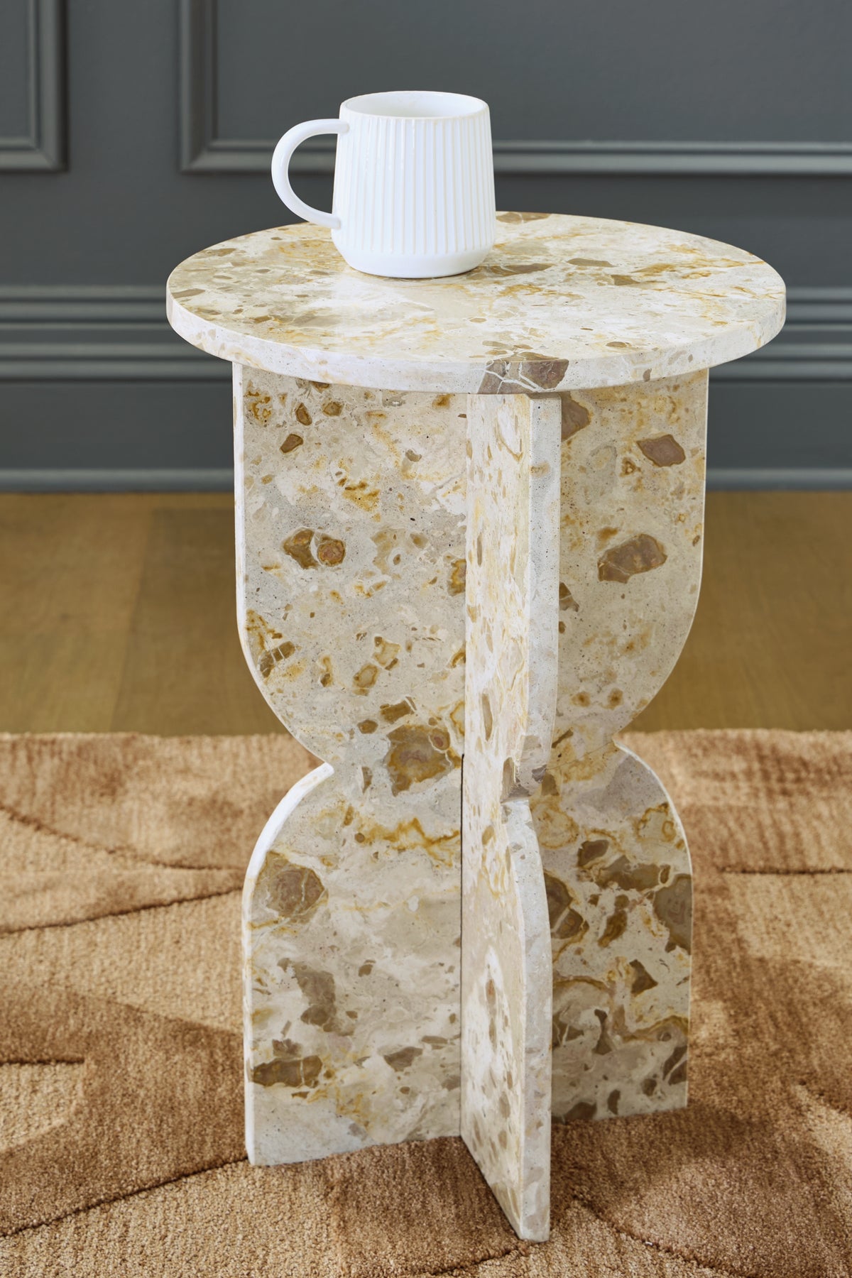 Treygan Beige Accent Table