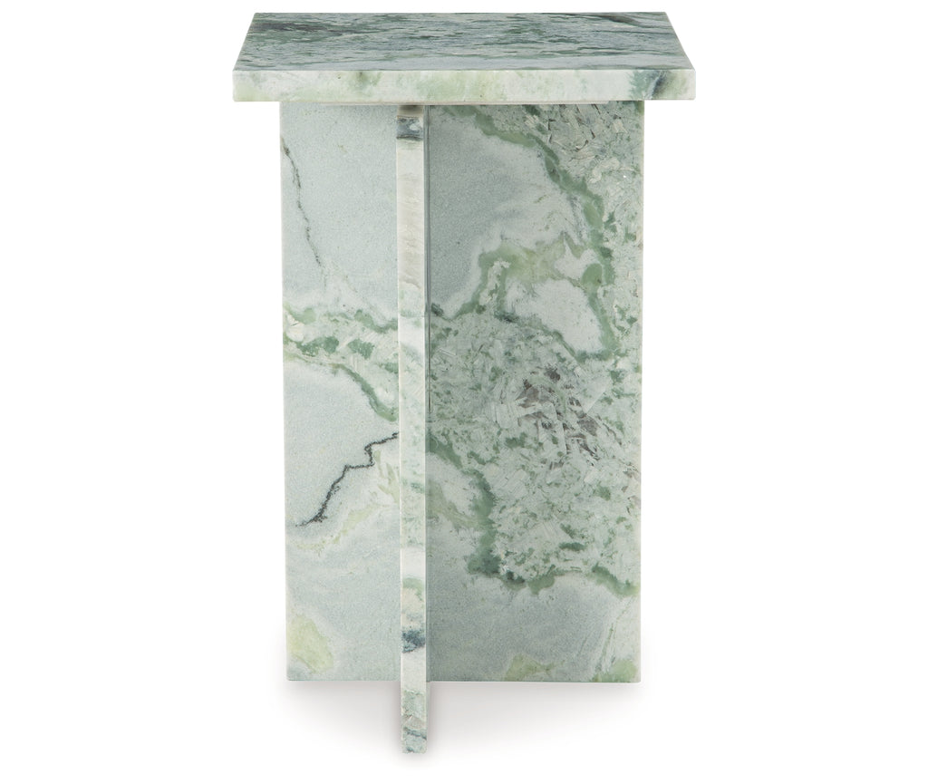 Deaconwell White/Green Accent Table
